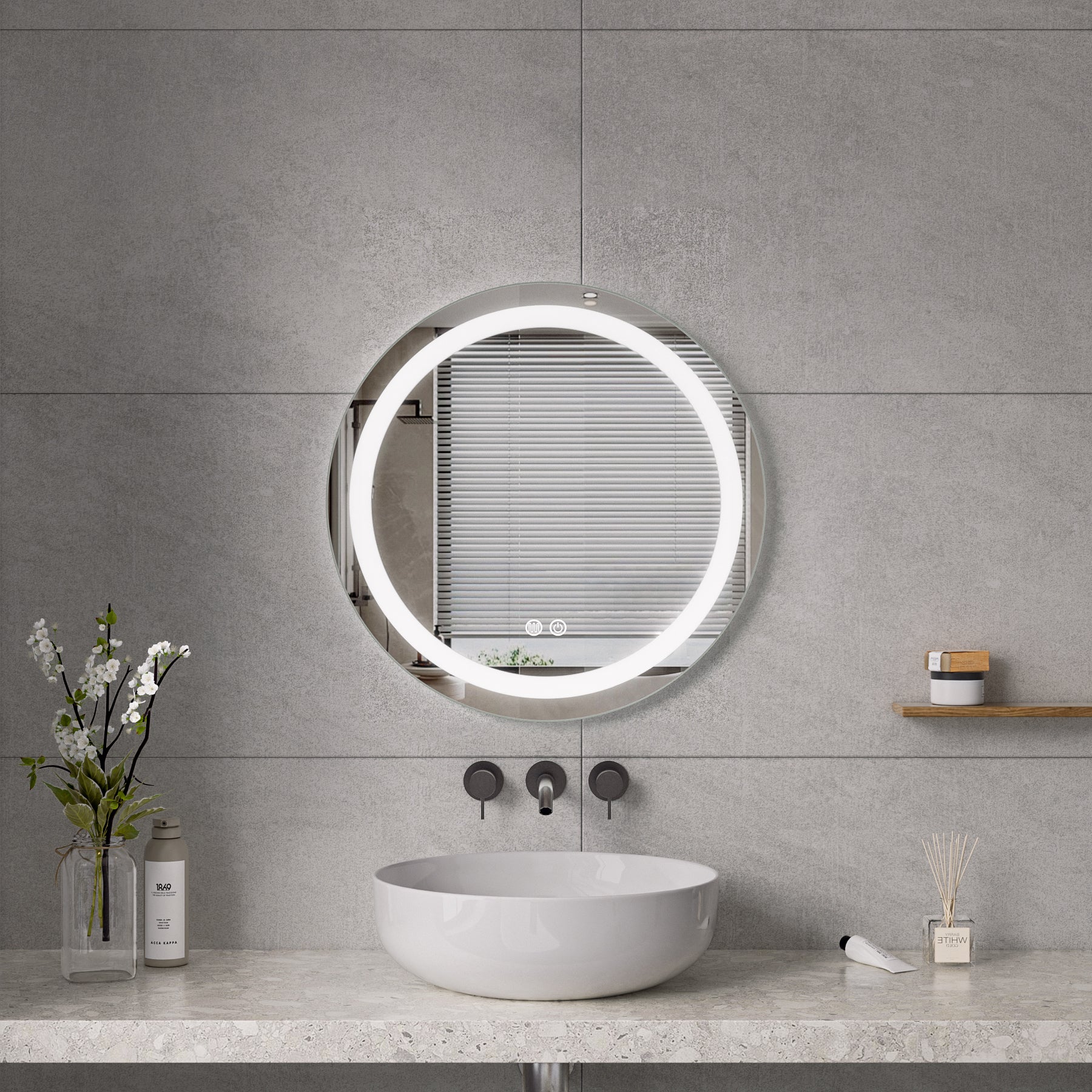 Dante LED Badrumsspegel med Touch & LED-belysning (I flera storlekar)