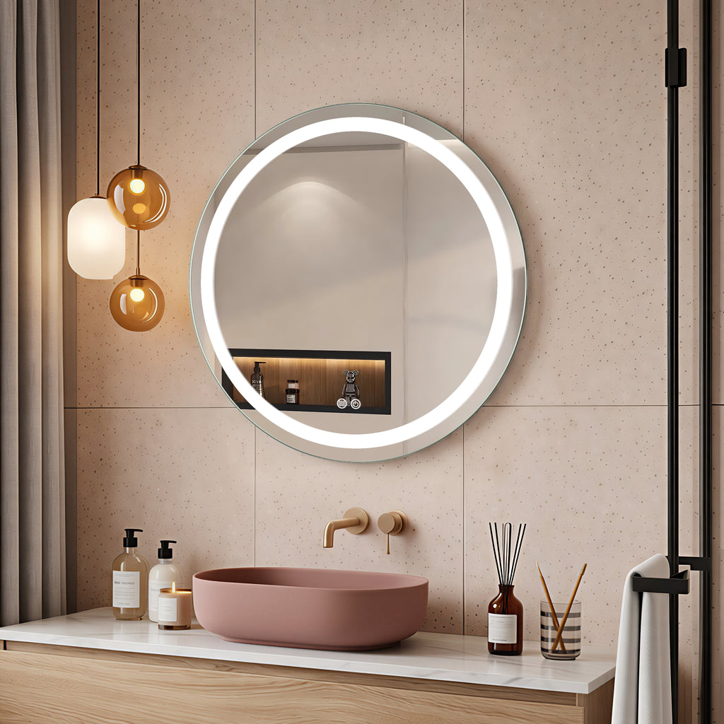 Dante - Rund LED Badrumsspegel med Touch & LED-belysning (I flera storlekar)