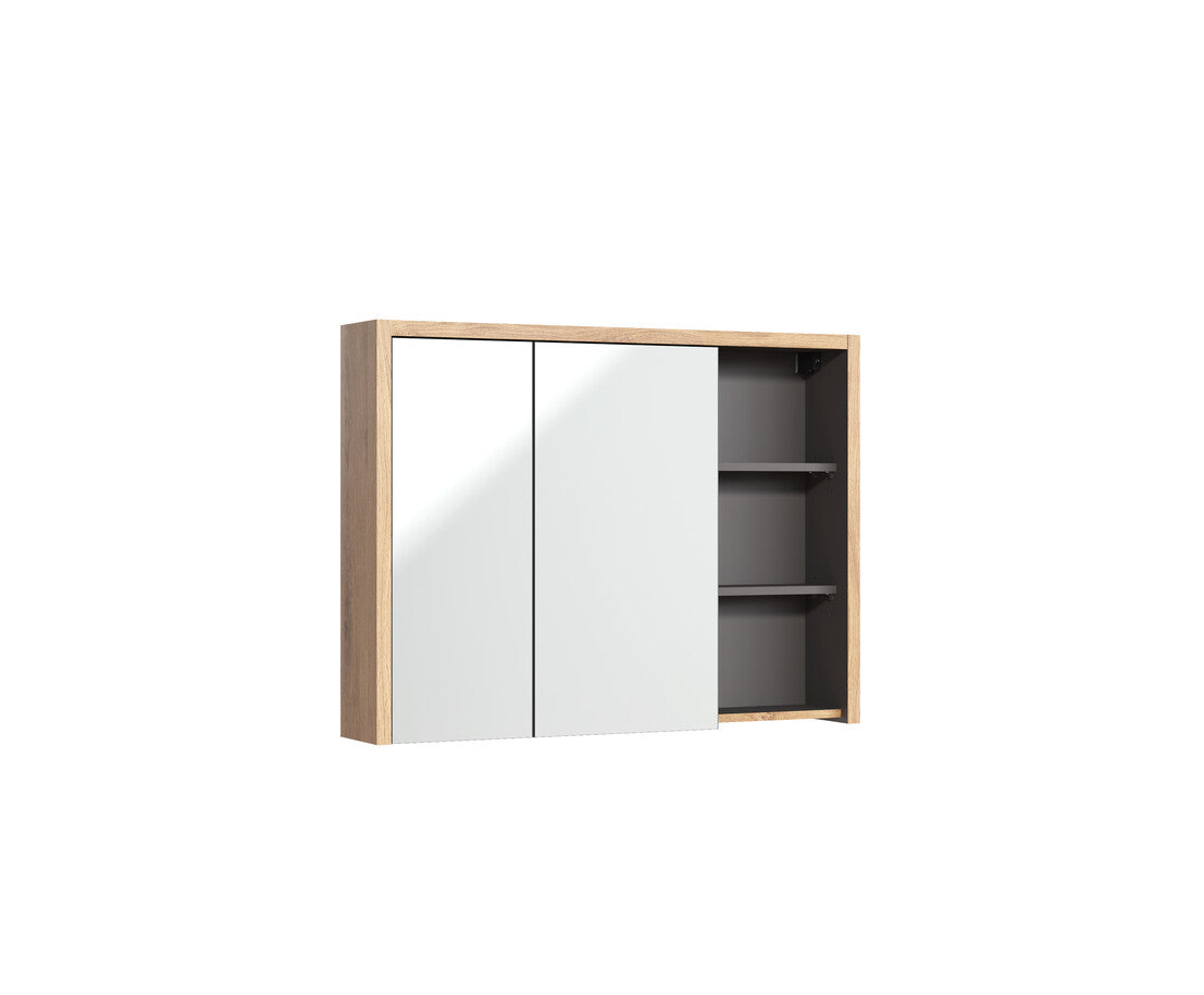 Novella – Spegelskåp med LED-Belysning Shetland Ek 100 cm