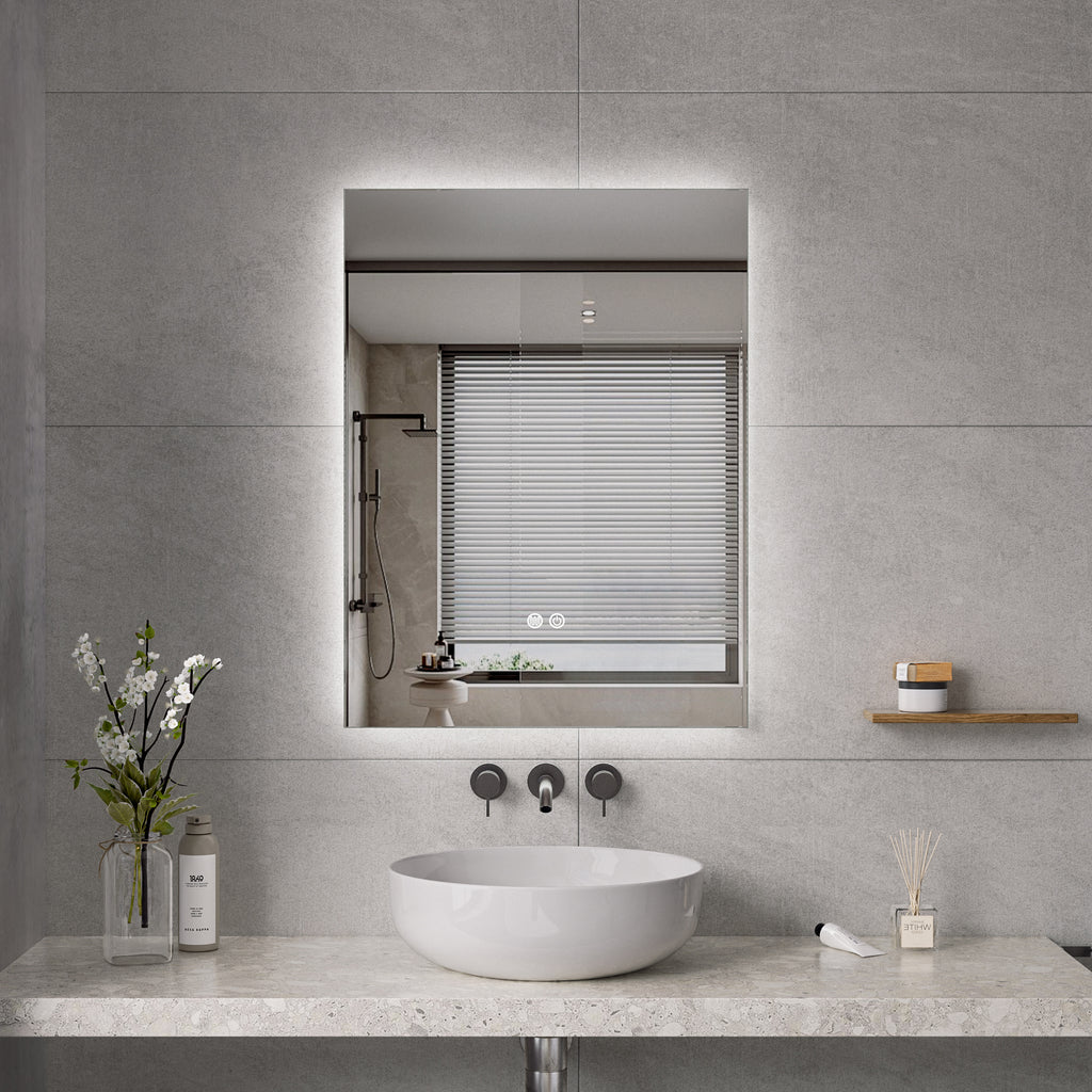 Halo - LED Badrumsspegel med Touch & LED-belysning – (I flera storlekar)