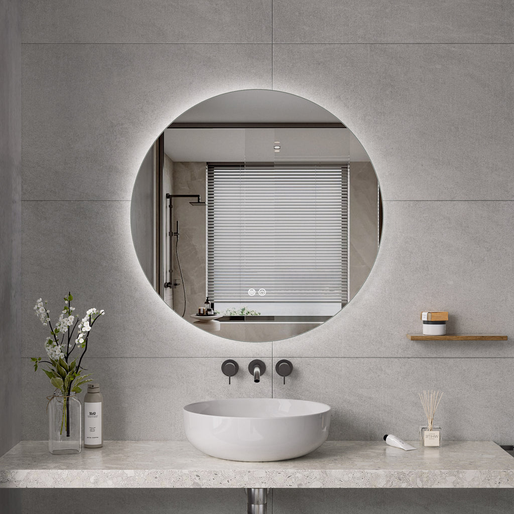 Luigi - LED Badrumsspegel cm med Dimbar Touch-belysning (I flera storlekar)