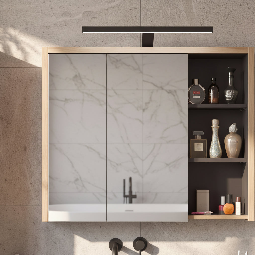 Luma - LED-Belysning Matt Svart IP44 60 cm