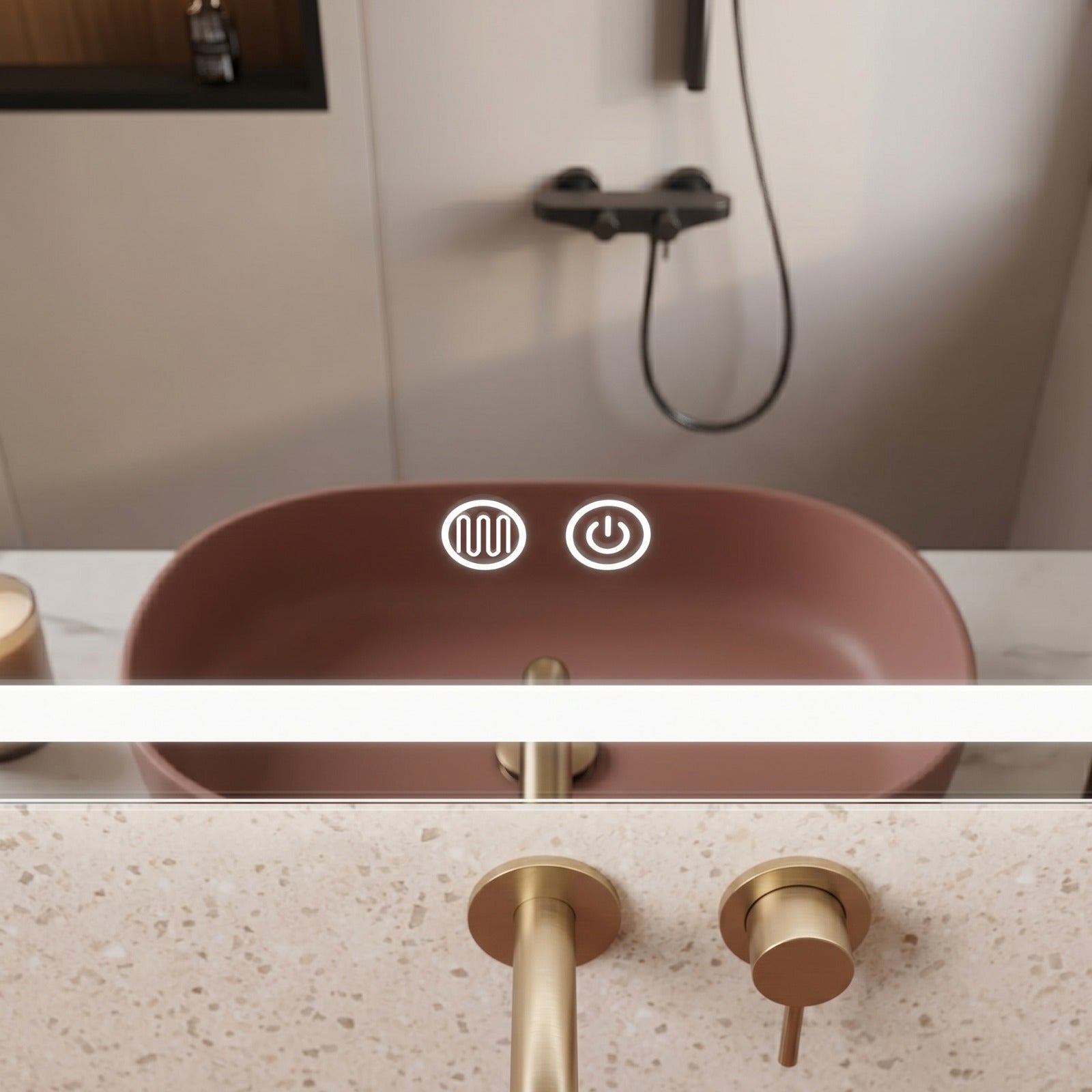 Franklin - LED Badrumsspegel med Anti-fog & Dimbar LED-belysning (I flera storlekar)